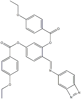 Bis[4-ethoxybenzoic acid]4-[(azobenzen-4-yl)iminomethyl]-1,3-phenylene ester 结构式