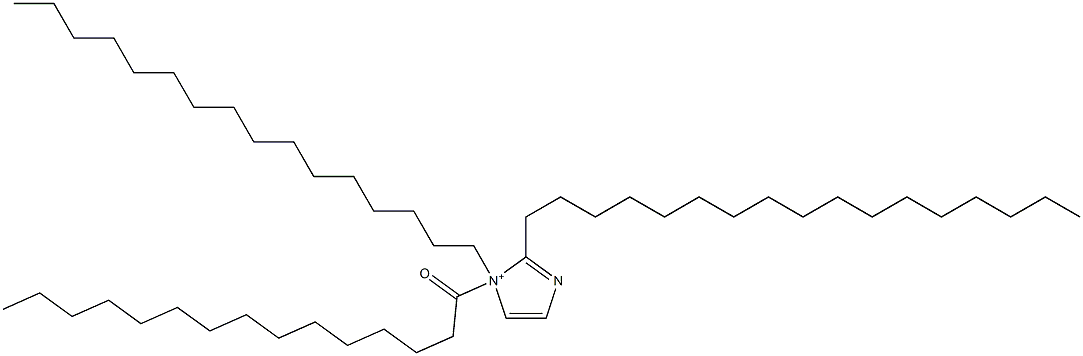 2-Heptadecyl-1-hexadecyl-1-pentadecanoyl-1H-imidazol-1-ium 结构式