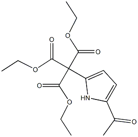 5-Acetyl-1H-pyrrol-2-ylmethanetricarboxylic acid triethyl ester 结构式