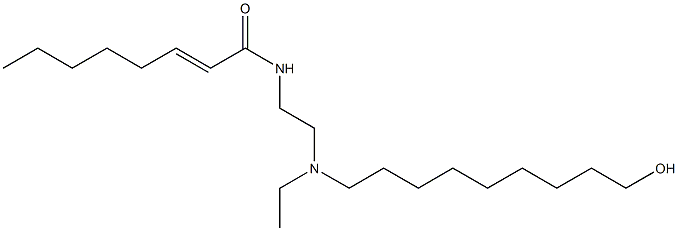 N-[2-[N-Ethyl-N-(9-hydroxynonyl)amino]ethyl]-2-octenamide 结构式