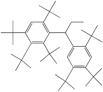 1-(2,3,4,6-Tetra-tert-butylphenyl)-1-(2,4,5-tri-tert-butylphenyl)propane 结构式