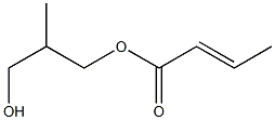 (E)-2-Butenoic acid 2-methyl-3-hydroxypropyl ester 结构式