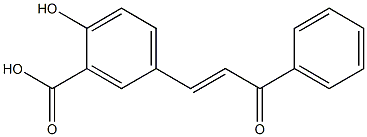 (E)-4-Hydroxy-3-carboxychalcone 结构式