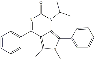 1-Isopropyl-5,6-dimethyl-4,7-diphenyl-6H-pyrrolo[3,4-d]pyrimidin-2(1H)-one 结构式