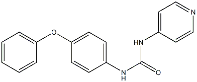 1-[(4-Phenoxyphenyl)]-3-(pyridin-4-yl)urea 结构式