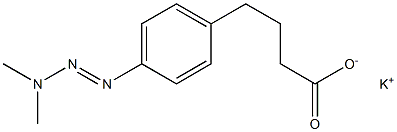 4-(3,3-Dimethyl-1-triazeno)benzenebutyric acid potassium salt 结构式