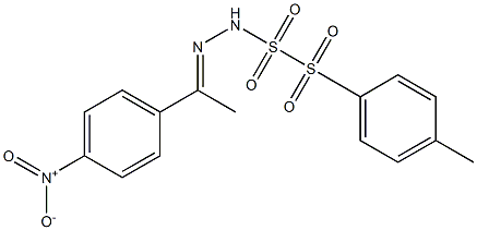 4'-Nitroacetophenone (tosylsulfonyl)hydrazone 结构式