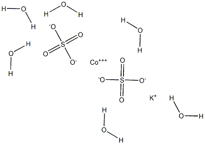 Cobalt potassium bissulfate hexahydrate 结构式