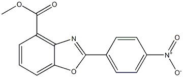 2-(4-Nitrophenyl)benzoxazole-4-carboxylic acid methyl ester 结构式