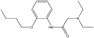 2'-Butyloxy-2-(diethylamino)acetanilide 结构式