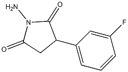 N-Amino-2-(m-fluorophenyl)succinimide 结构式