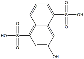3-Hydroxy-1,5-naphthalenedisulfonic acid 结构式