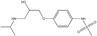 N-[4-(3-Isopropylamino-2-hydroxypropyloxy)phenyl]methanesulfonamide 结构式