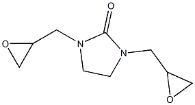 1,3-Bis(2,3-epoxypropan-1-yl)-2-imidazolidone 结构式