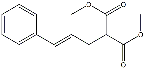 2-(trans-Cinnamyl)malonic acid dimethyl ester 结构式