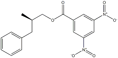 R(+)-2-Benzylpropyl 3,5-dinitrobenzoate 结构式