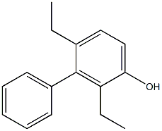 3-Phenyl-2,4-diethylphenol 结构式