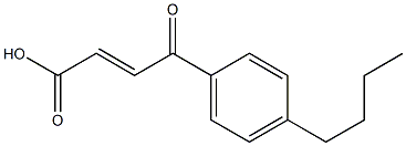 3-(4-Butylbenzoyl)acrylic acid 结构式