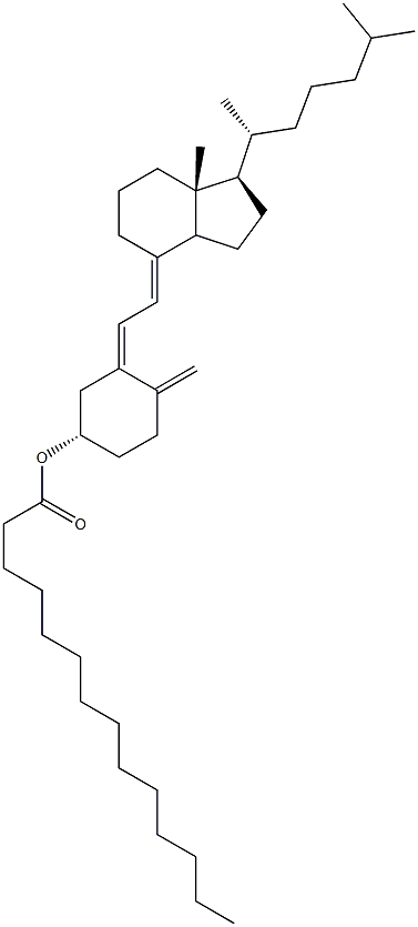 Cholecalciferol myristate 结构式