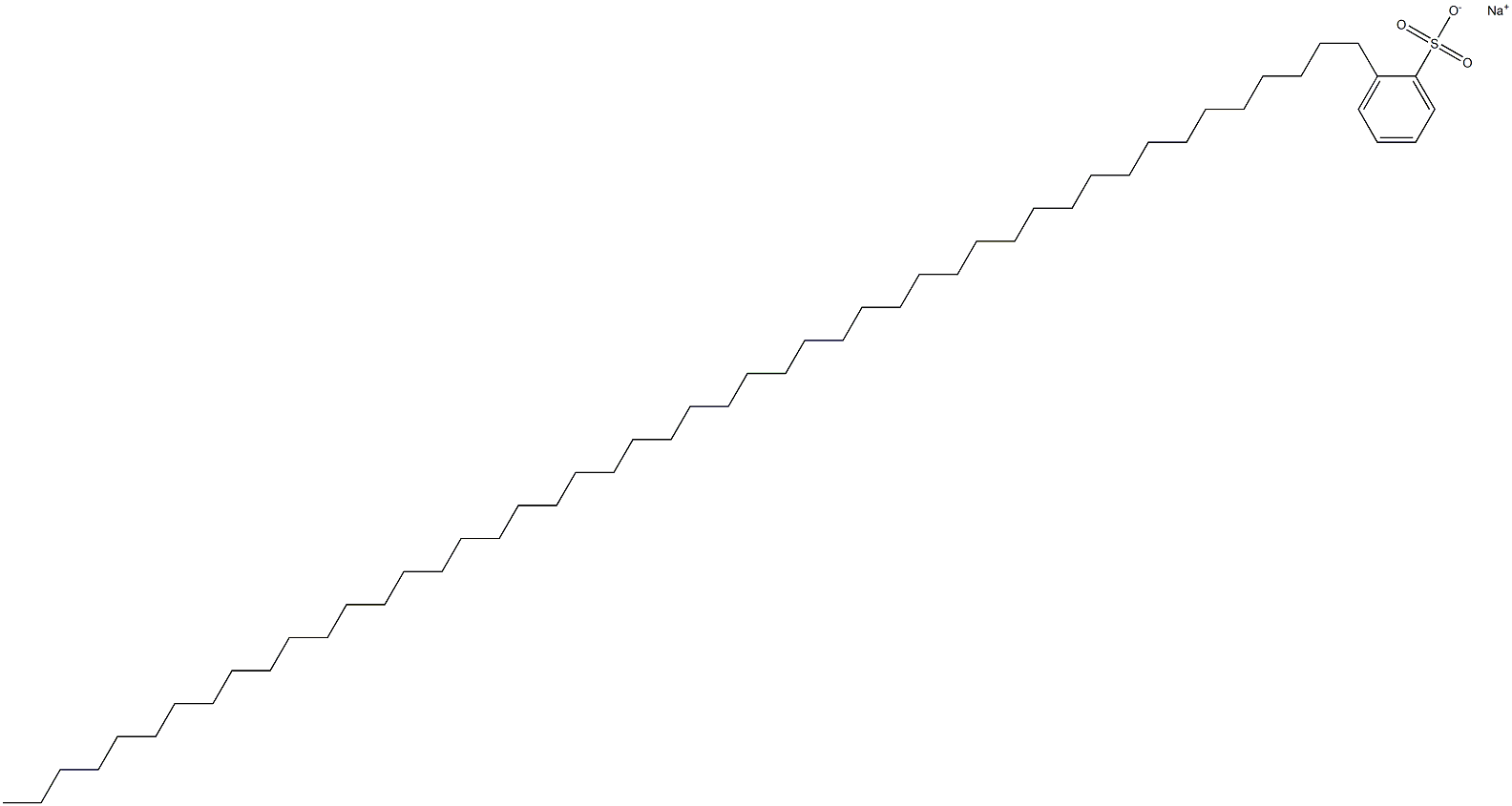 2-(Octatetracontan-1-yl)benzenesulfonic acid sodium salt 结构式