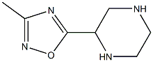 3-Methyl-5-(piperazin-2-yl)-1,2,4-oxadiazole 结构式