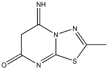 5-Imino-2-methyl-6H-1,3,4-thiadiazolo[3,2-a]pyrimidin-7(5H)-one 结构式