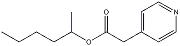 Pyridine-4-acetic acid 1,4-dimethylbutyl ester 结构式