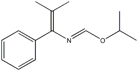 1-Phenyl-1-[(isopropyloxy)methyleneamino]-2-methyl-1-propene 结构式