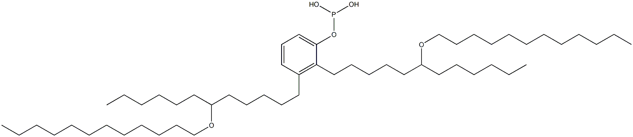 Phosphorous acid bis[6-(dodecyloxy)dodecyl]phenyl ester 结构式