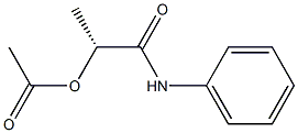 [R,(+)]-2-(Acetyloxy)-N-phenylpropionamide 结构式