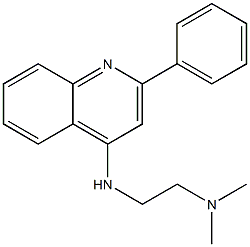 4-(2-Dimethylaminoethylamino)-2-phenylquinoline 结构式