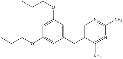 2,4-Diamino-5-[3,5-bis(propyloxy)benzyl]pyrimidine 结构式