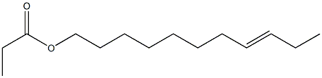 Propionic acid 8-undecenyl ester 结构式