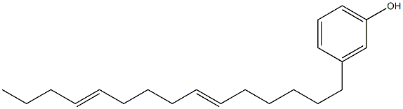 3-(6,11-Pentadecadienyl)phenol 结构式