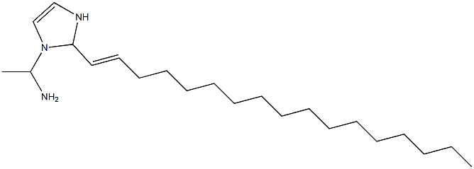 1-(1-Aminoethyl)-2-(1-heptadecenyl)-4-imidazoline 结构式