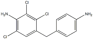 4-(4-Aminophenylmethyl)-2,3,6-trichloroaniline 结构式