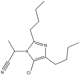 2,4-Dibutyl-1-(1-cyanoethyl)-5-chloro-1H-imidazole 结构式