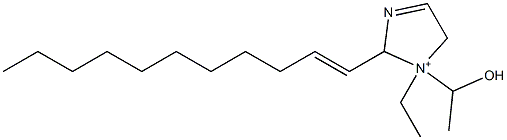 1-Ethyl-1-(1-hydroxyethyl)-2-(1-undecenyl)-3-imidazoline-1-ium 结构式