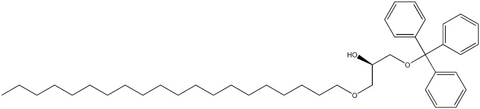 [R,(+)]-1-(Icosyloxy)-3-(trityloxy)-2-propanol 结构式