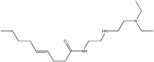 N-[2-[2-(Diethylamino)ethylamino]ethyl]-4-nonenamide 结构式