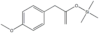 2-(Trimethylsilyloxy)-3-(4-methoxyphenyl)-1-propene 结构式