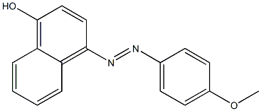 4-[(4-Methoxyphenyl)azo]-1-naphthol 结构式