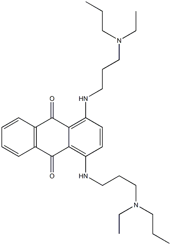 1,4-Bis[3-(diethylmethylaminio)propylamino]anthraquinone 结构式