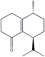 (5R,8S)-5-Methyl-8-isopropyl-3,4,5,6,7,8-hexahydronaphthalen-1(2H)-one 结构式