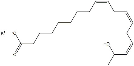 17-Hydroxylinoleic acid potassium salt 结构式