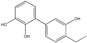 4'-Ethyl-1,1'-biphenyl-2,3,3'-triol 结构式