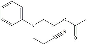 N-Acetoxyethyl-N-cyanoethylanilin 结构式