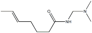 N-[(Dimethylamino)methyl]-5-heptenamide 结构式