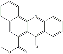 7-Chlorobenz[c]acridine-6-carboxylic acid methyl ester 结构式