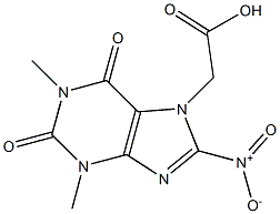 1,3-Dimethyl-8-nitro-2,6-dioxo-7H-purine-7-acetic acid 结构式